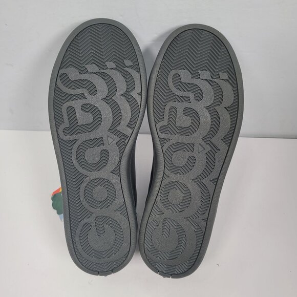 Goats Women's Low Top Dark Gray Leather Sneakers 34GT013 US Size 8 NWT - Picture 7 of 8